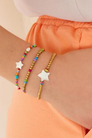 Pulsera estrella de colores - colección #summergirl Multicolor Acero inoxidable h5 Imagen2